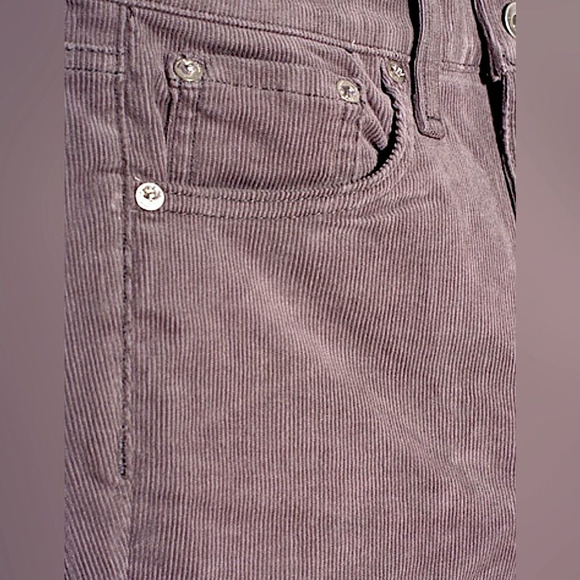 Rag & Bone — High Rise Nickle Grey Corduroy Pants - Picture 5 of 5